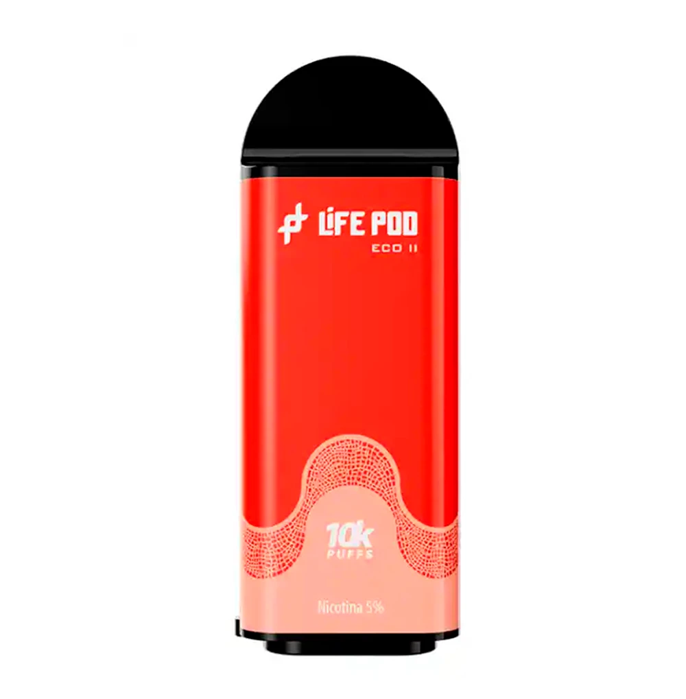 Watermelon Peach Ice Life Pod Eco Ii 10000 Puffs Vaporizador Descartável