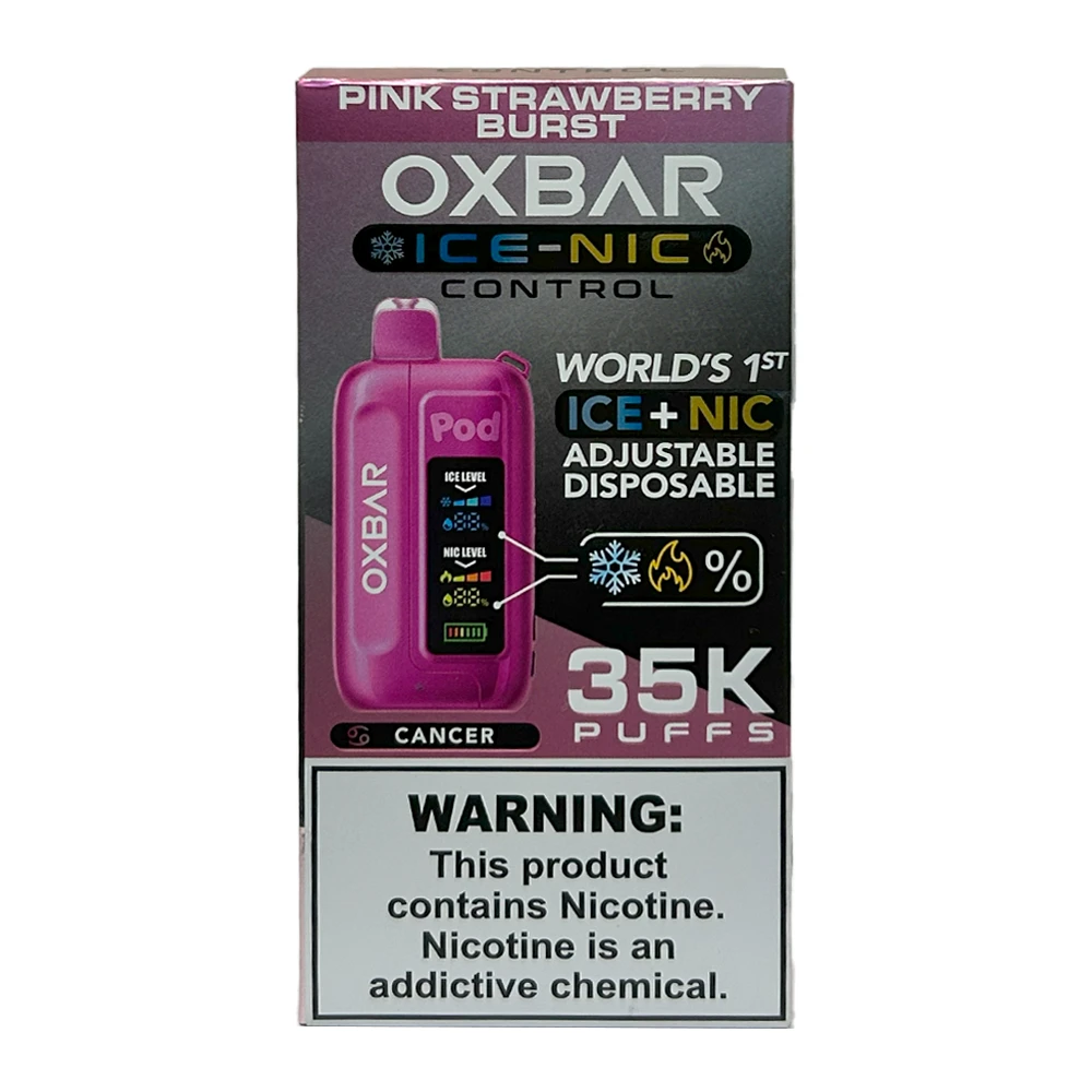 Pink Strawberry Burst - Oxbar - Icenic - 35000 Puffs - Pod Descartável