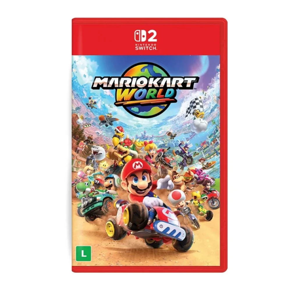 CONSOLE NINTENDO SWITCH 2 256GB (USA) + MARIO KART WORLD - JOGO MÍDIA FÍSICA