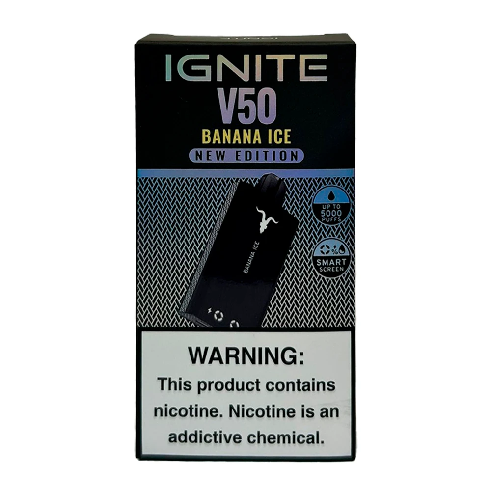 Banana Ice Ignite V50 New Edition 5000Puffs Pod Descartável