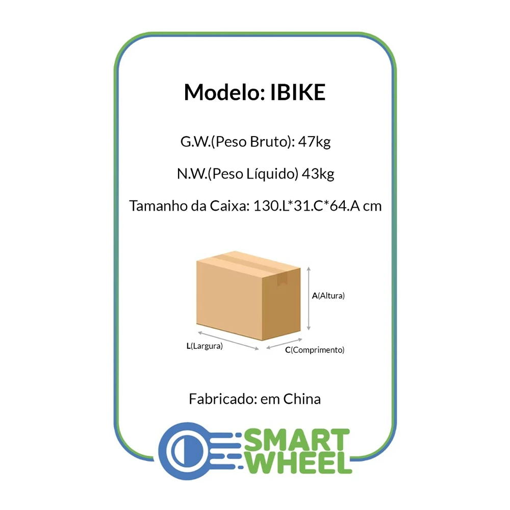 MOTO ELÉTRICA AUTOPROPELIDO IBIKE – VERDE – SMART WHEEL | 500W 48V 21AH