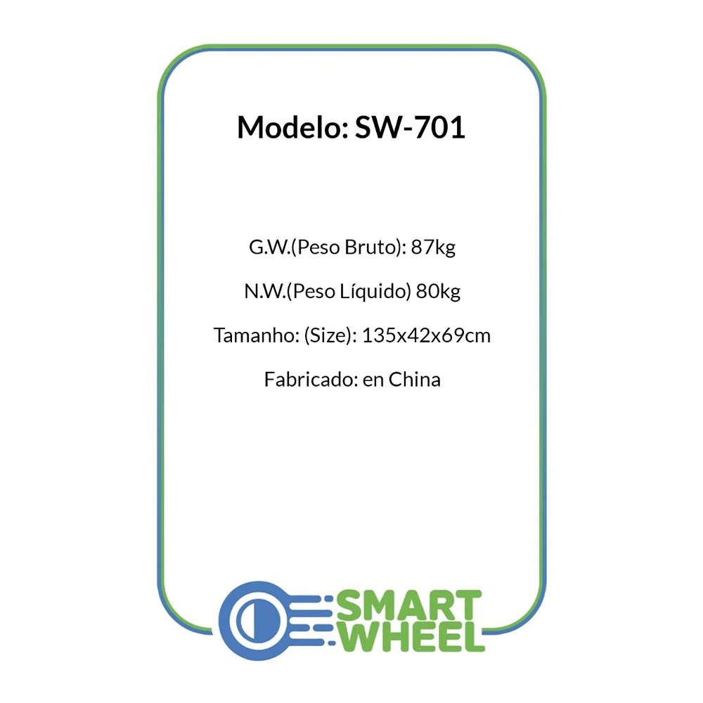 MOTO ELÉTRICA SMART WHEEL SW701 1000W 60V/20AH - YELLOW