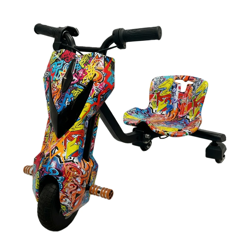 HIP-HOP AZUL SMART WHEEL TRICICLO ELÉTRICO 8.5 COM BLUETOOTH E LUZES