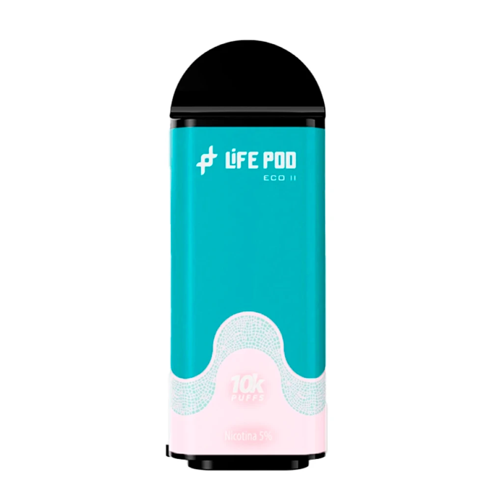 Mint Bubblegum Life Pod Eco Ii 10000 Puffs Vaporizador Descartável