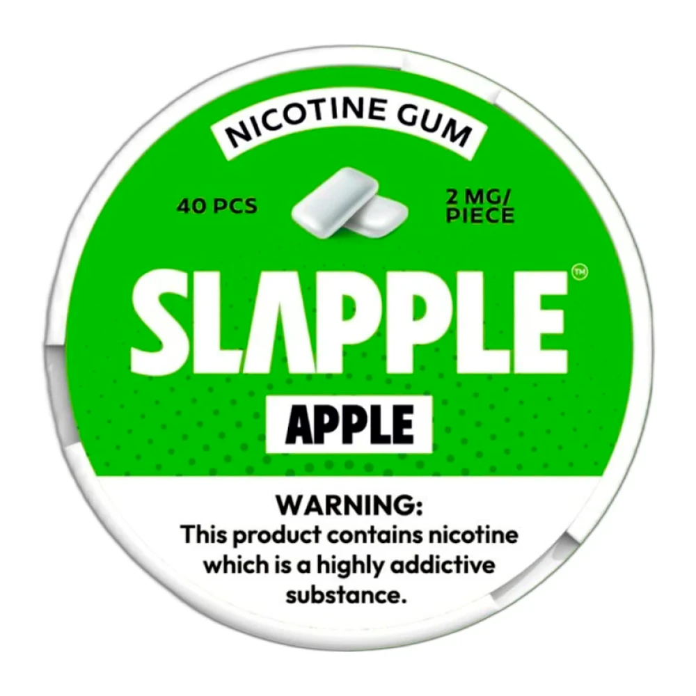 GOMA DE NICOTINA SLAPPLE APPLE - 2MG - 40PCS