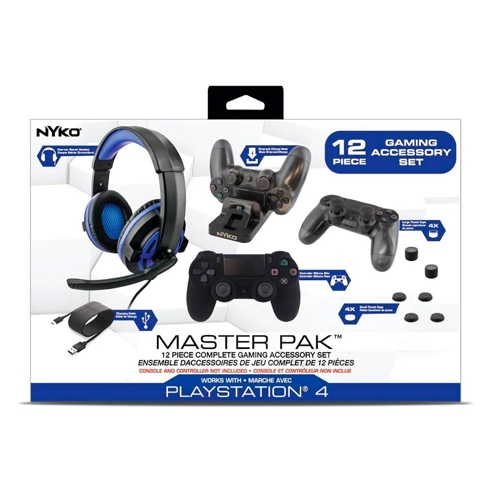PS4 NYKO – MASTER PAK – KIT COMPLETO PARA PLAYSTATION 4