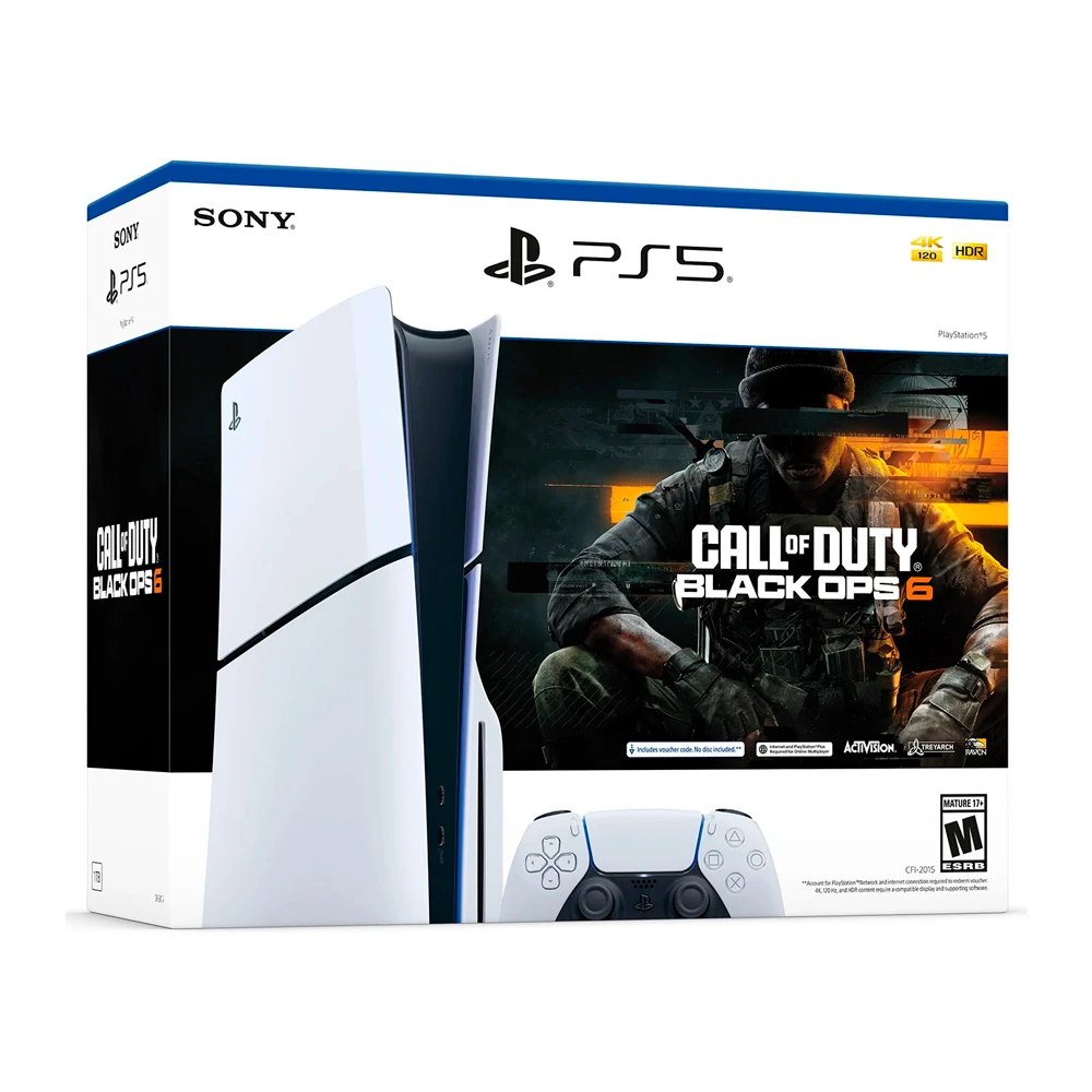 CONSOLE PLAYSTATION 5 SLIM 1TB CALL OF DUTY BLACK OPS 6 CAIXA DANIFICADA