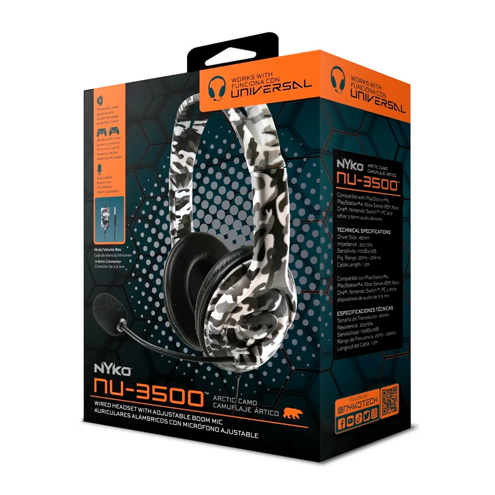 NYKO NU-3500 – HEADSET GAMER MULTIPLATAFORMA