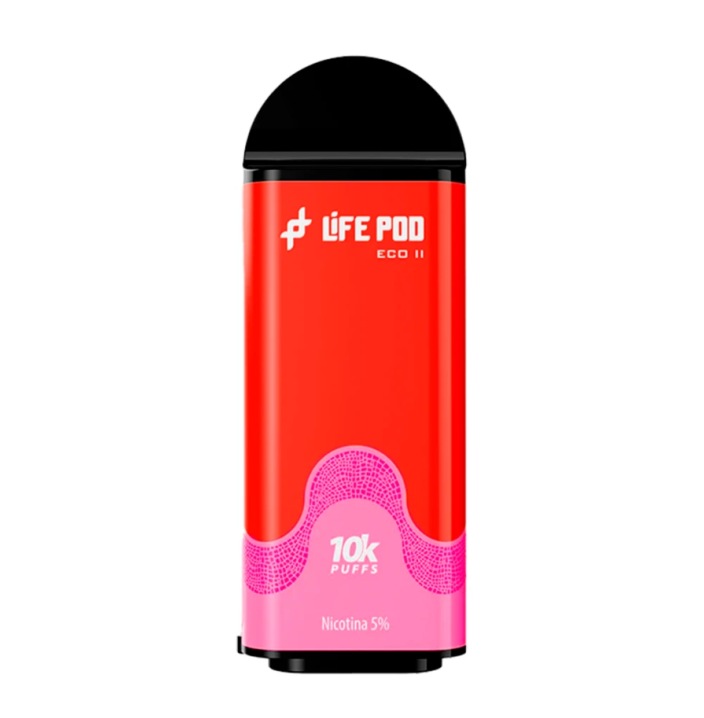 Watermelon Bubblegum Life Pod Eco Ii 10000 Puffs Vaporizador Descartável